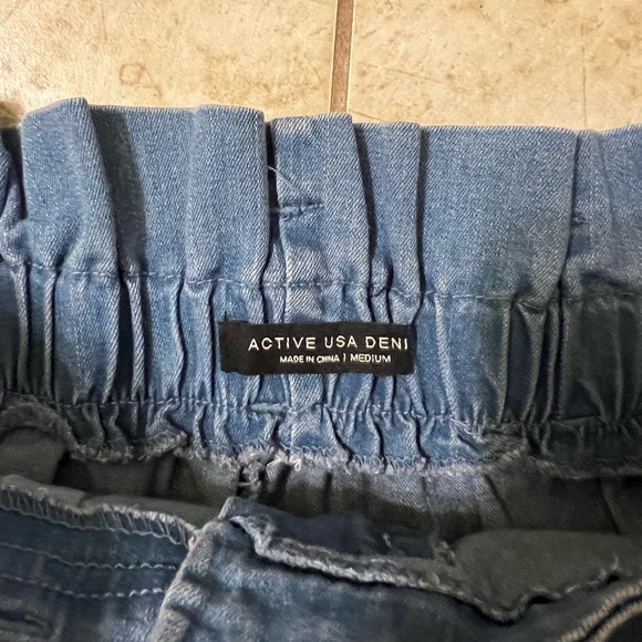 Active USA Denim Size Medium Tempo Paper Bag Denim - Picture 2 of 4